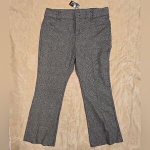 Torrid Black and White Herringbone Trousers NWT